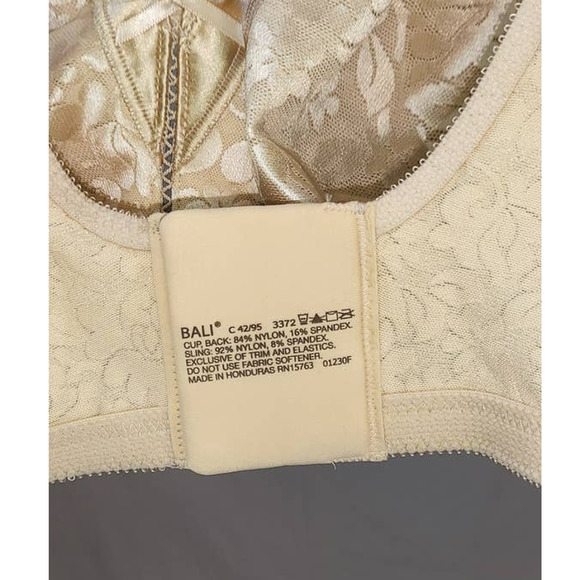 NWT Bali Beige Classic Support Cool Comfort Bra Size 42C - Picture 4 of 7